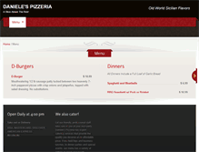Tablet Screenshot of danielespizzeria.com